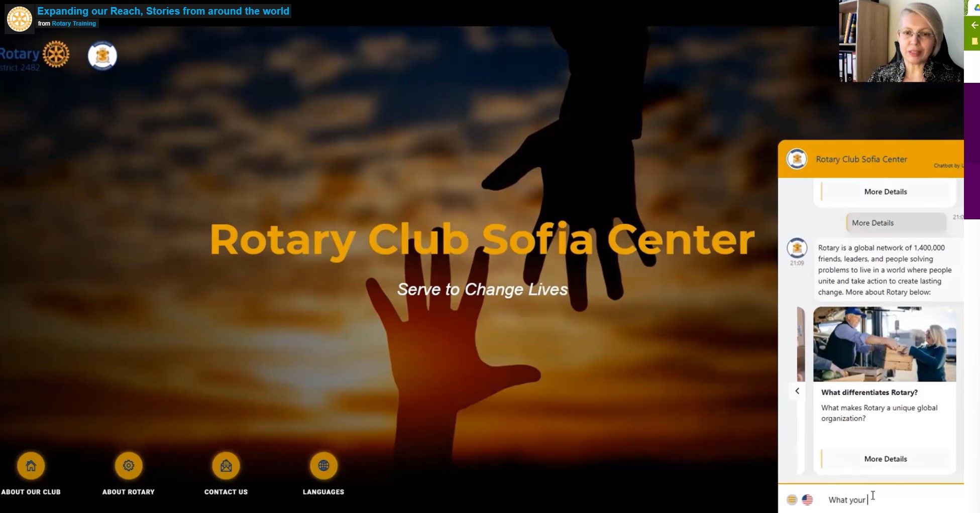Rotary Int'l webinar